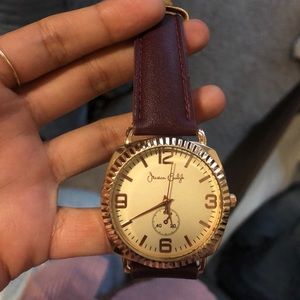 Burgundy watch